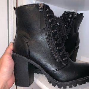 Combat Heeled bootie